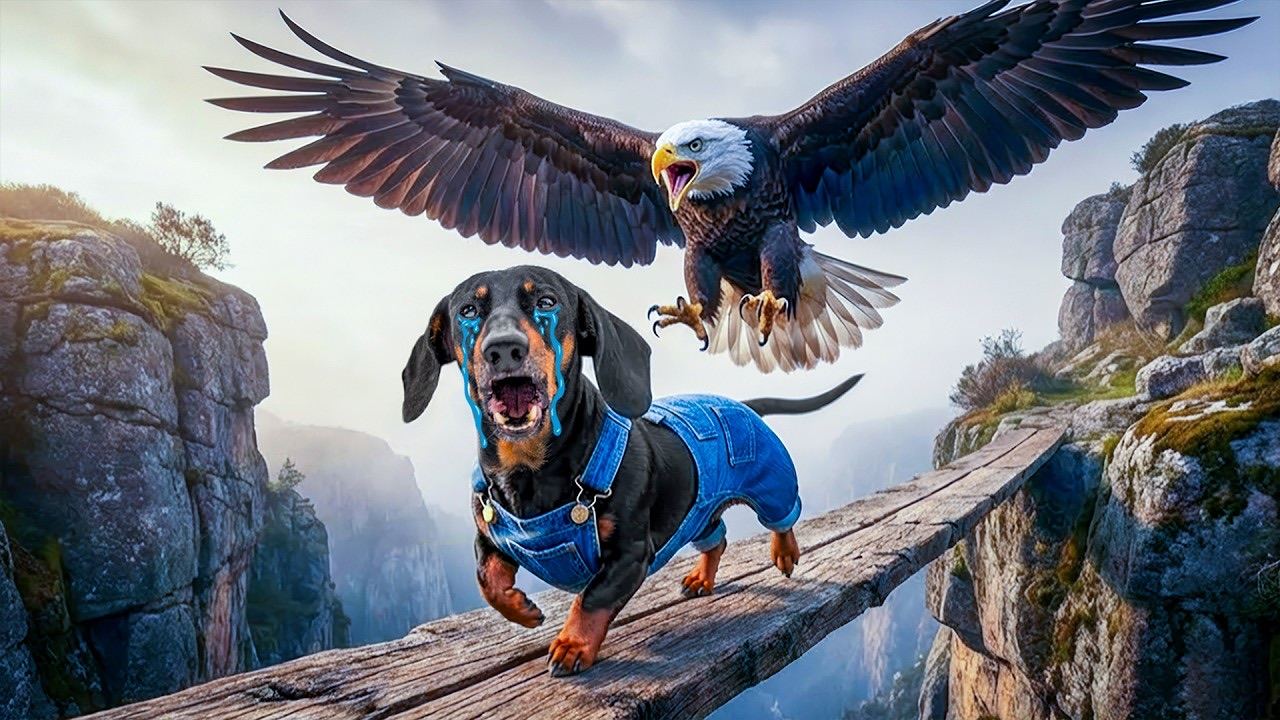 The Eagle Took Him — Doxie Din’s Last Adventure!